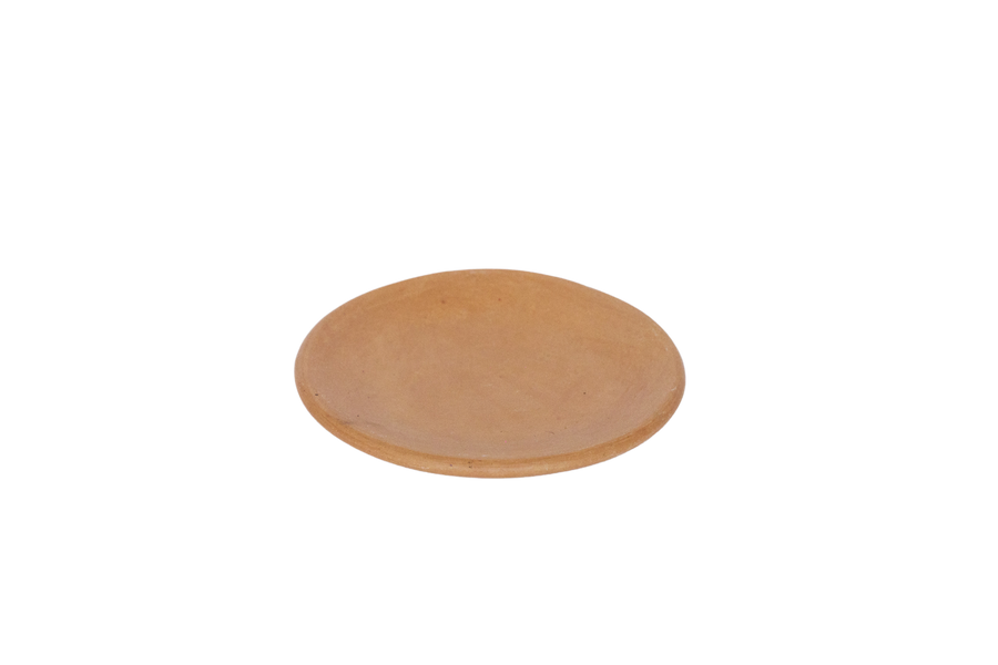 handmade ceramic plate in natural