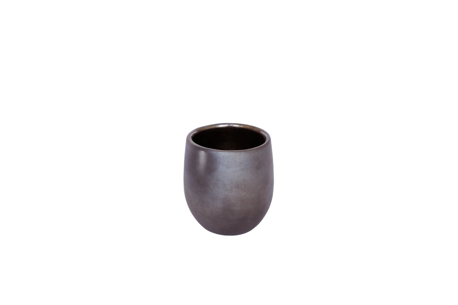 handmade black barro clay cup