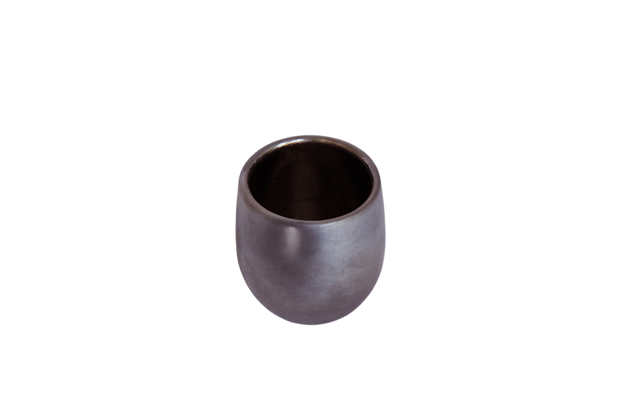 handmade black barro clay cup